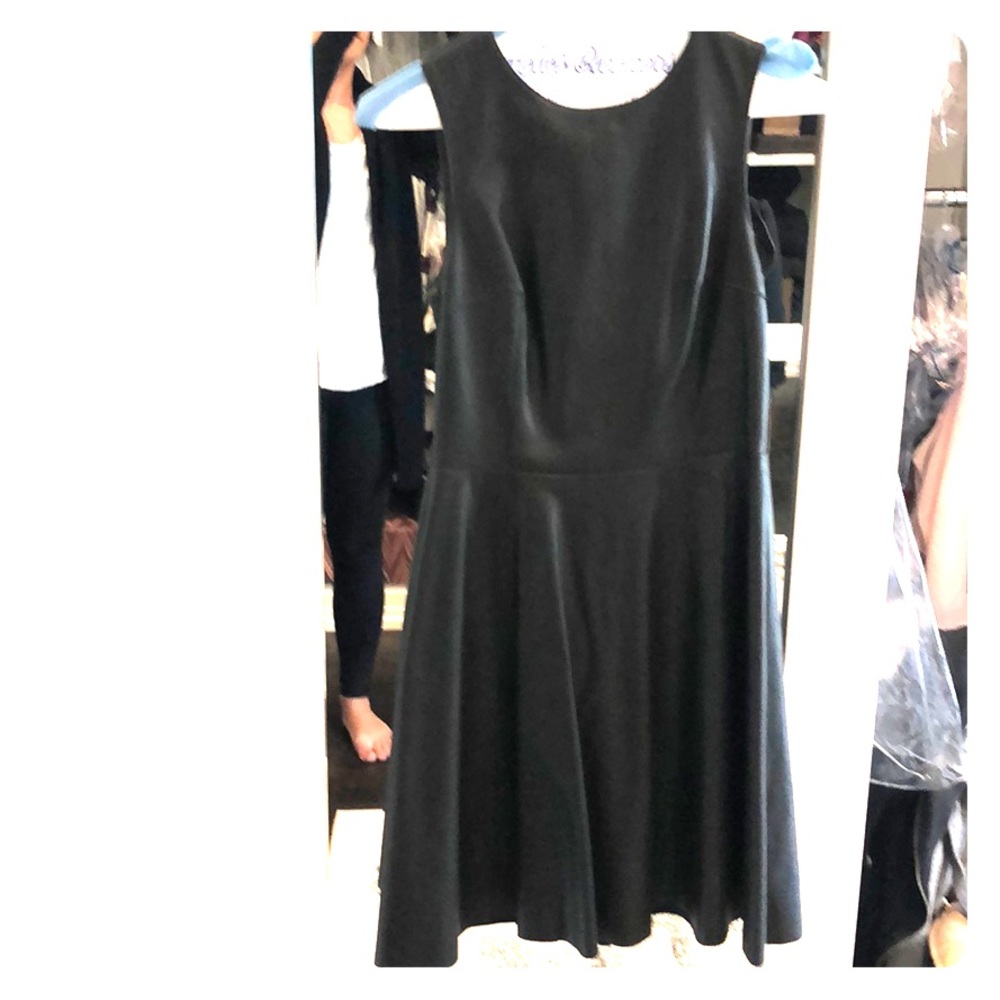 Bailey 44 XS Faux Leather Dress- Hunter Green